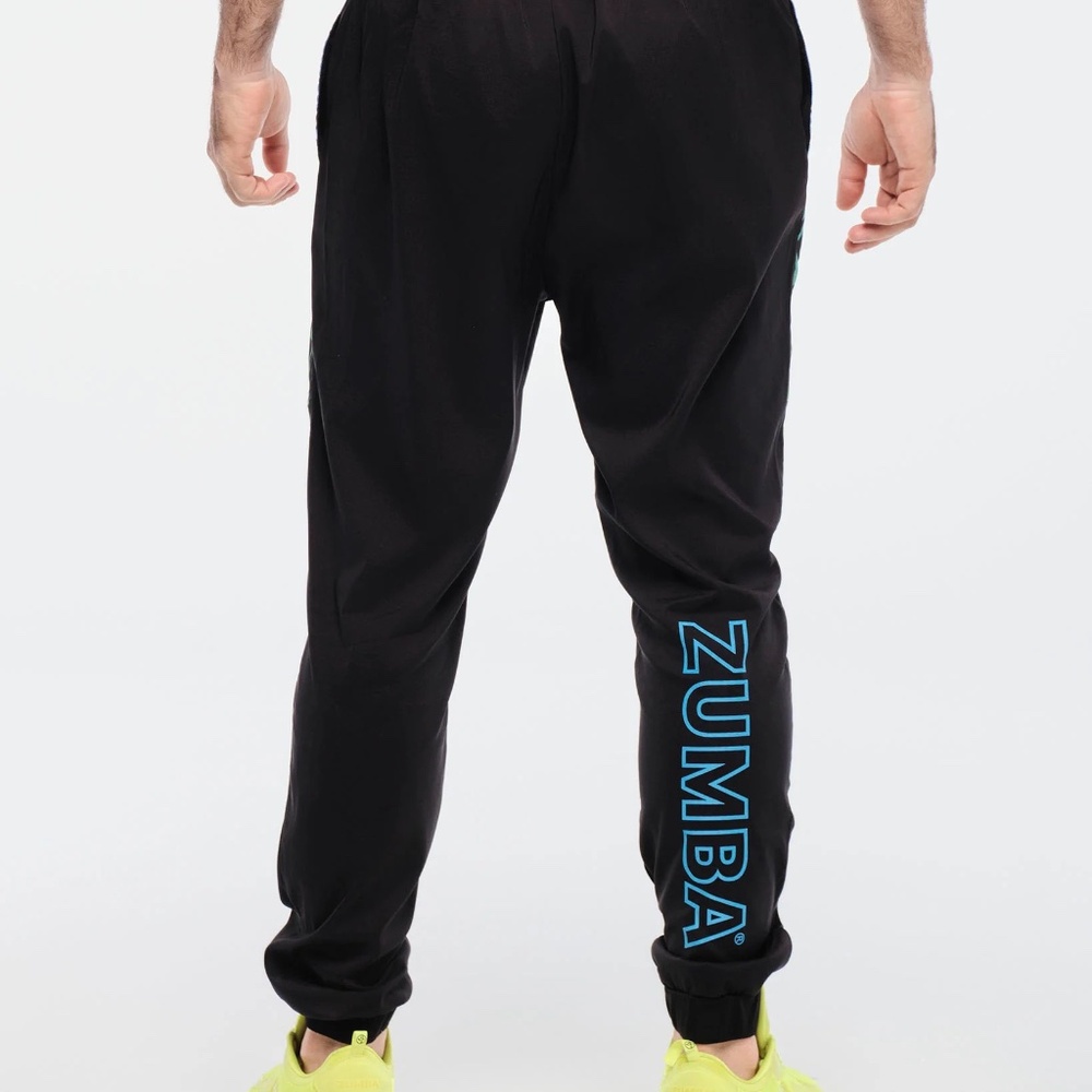 NWT Zumba Funscape Men's Woven Joggers, XL - Picture 2 of 10